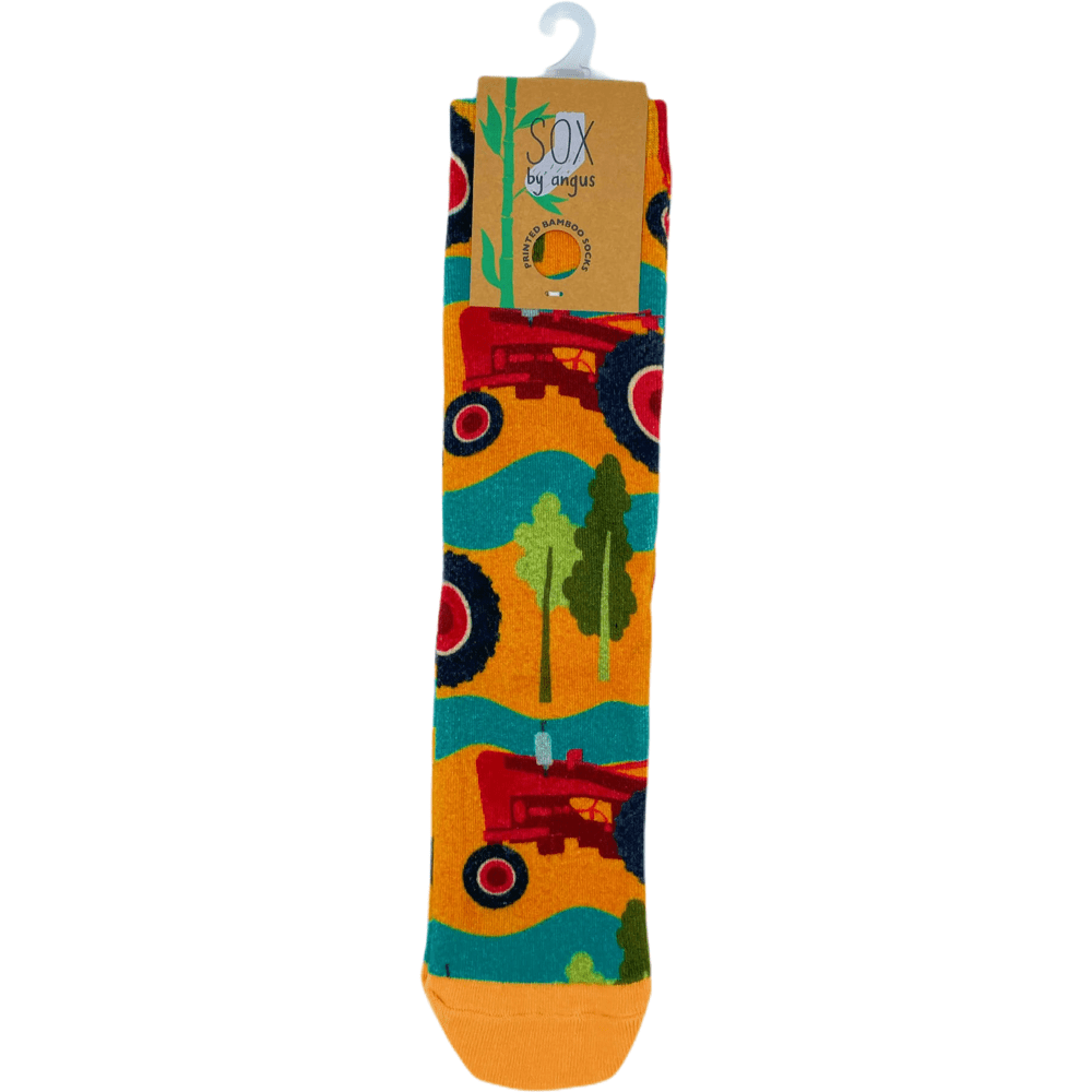 HAYRIDE SOCKS-Digital Printed Bamboo Novelty Socks