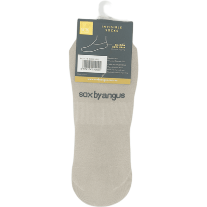 Bamboo invisible socks-high cut-Fawn