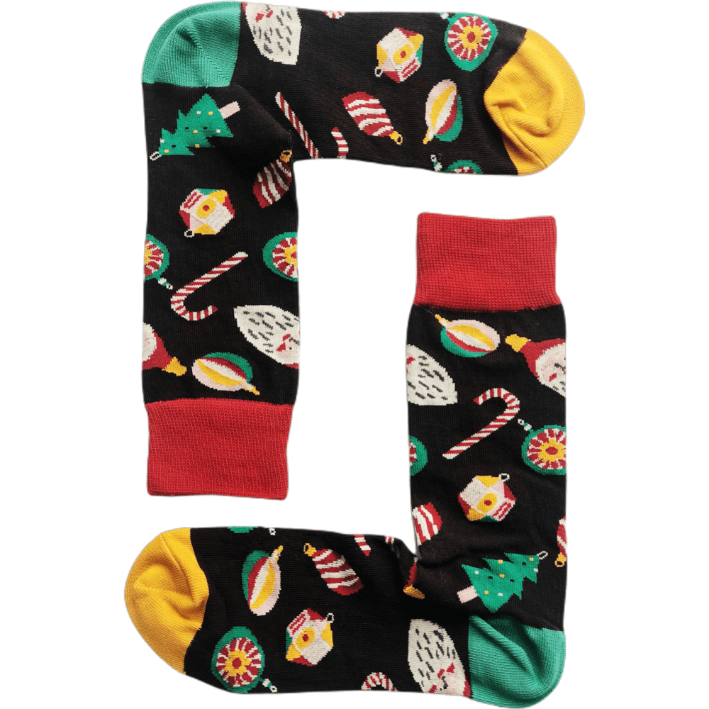 X'mas Gift Box F (Combed cotton novelty socks)