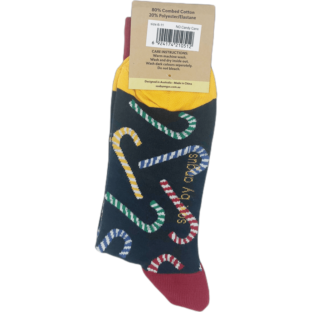 Christmas Sugar Cane Socks