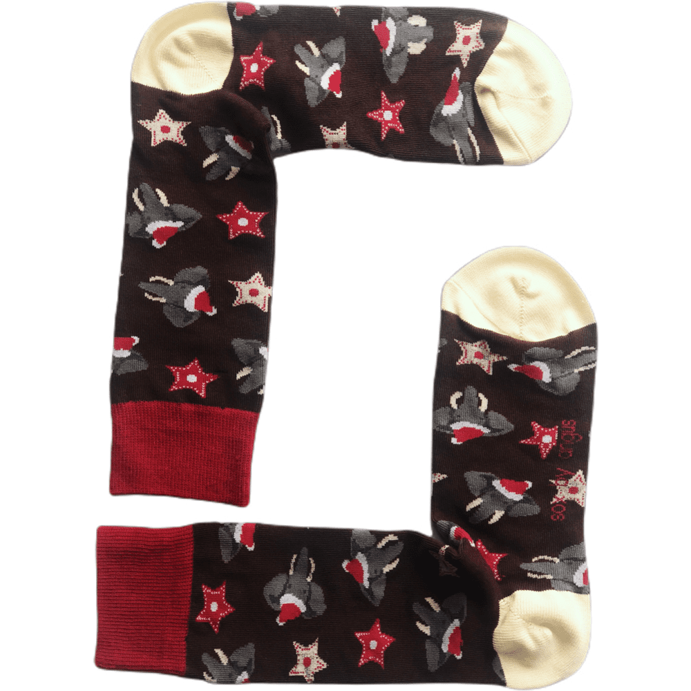 X'mas Gift Box F (Combed cotton novelty socks)