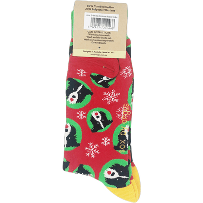 Christmas Border Collie Socks