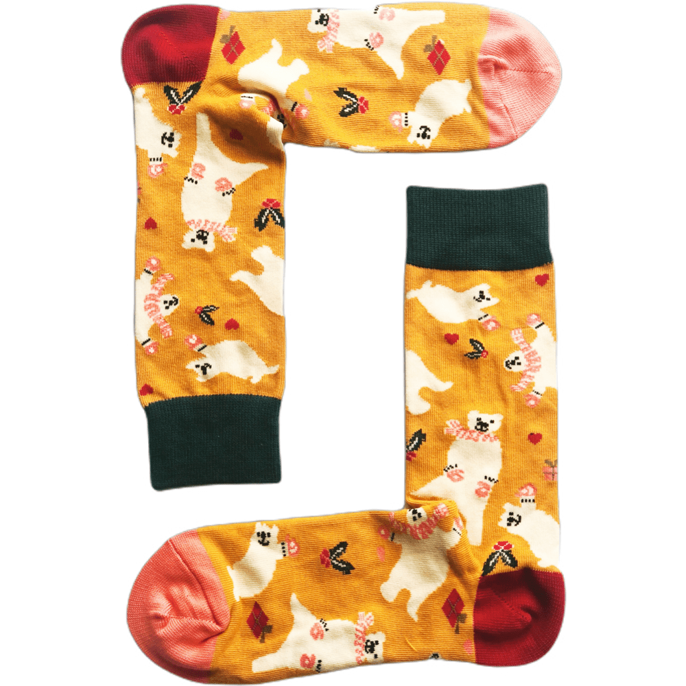X'mas Gift Box E (Combed cotton novelty socks)
