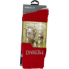 Merino Wool Hiker Socks - Red