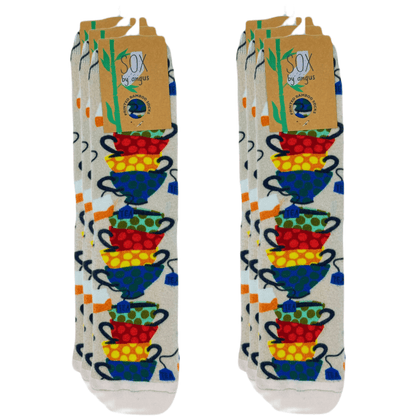 THE TEA SOCKS-Digital Printed Bamboo Novelty Socks