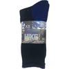 Wool Blend HIKE Socks 3 Pack - Black/Royal Blue