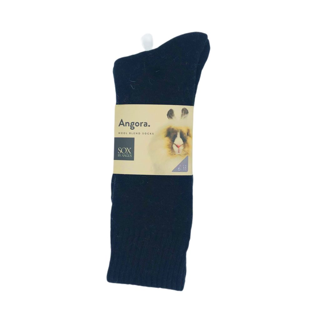 Angora wool blend socks
