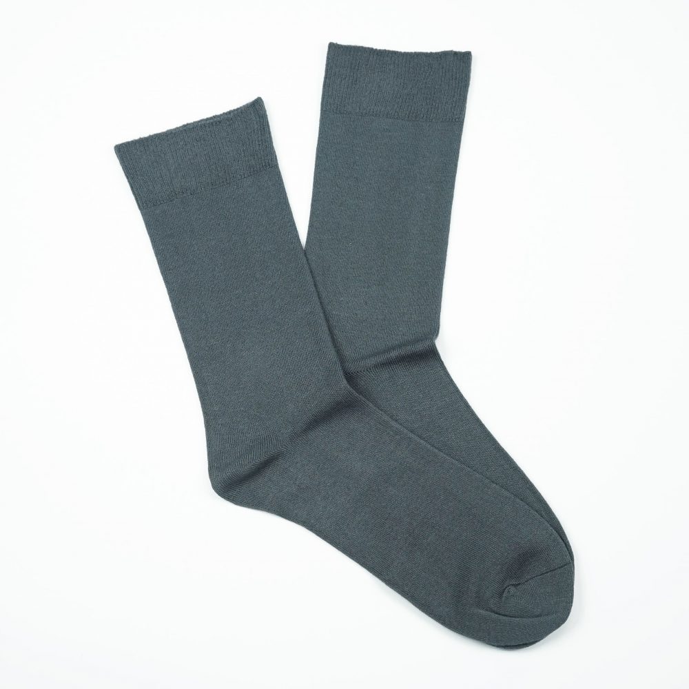 Bamboo Plain Loose Top Socks - NO SEAM – Grey - 6 - 11, Single Buy $8/pair