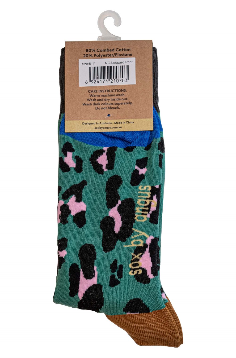 cotton novelty socks leopard