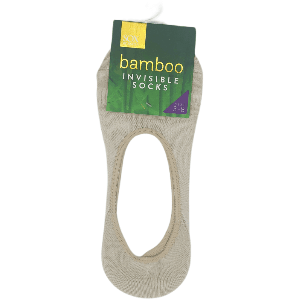 Bamboo invisible socks-medium cut-Fawn