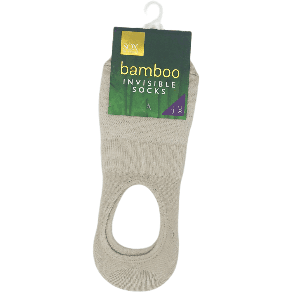 Bamboo invisible socks-high cut-Fawn