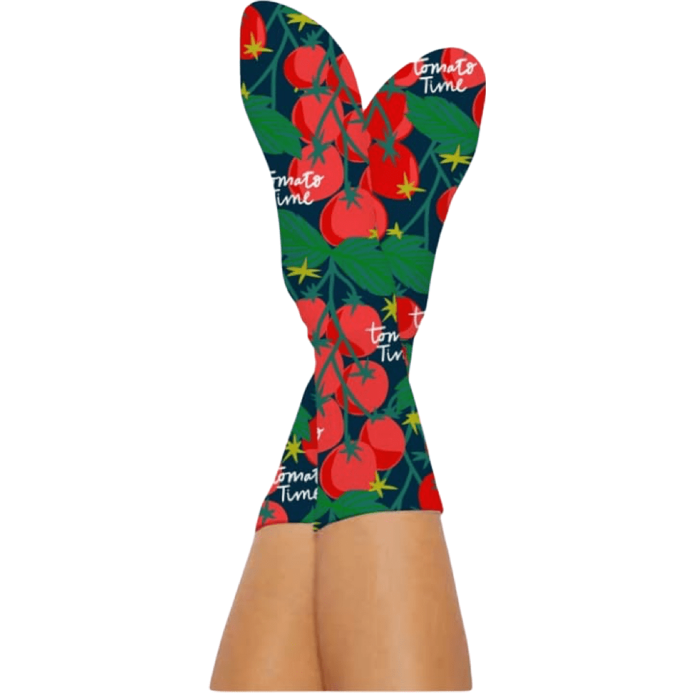 tomato bamboo digital printing novelty socks
