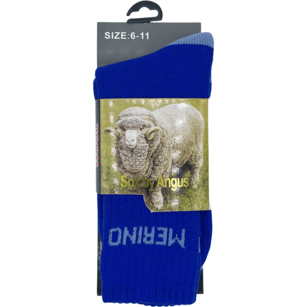 Merino Wool Hiker Socks - Royal Blue